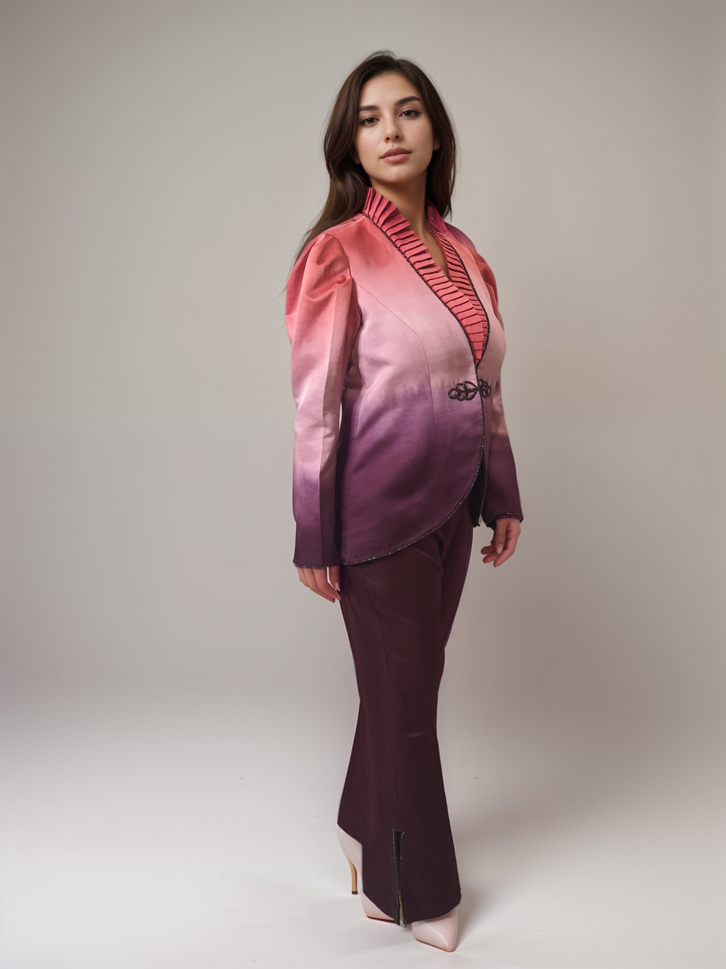 Peach to Purple Ombre co-ordset