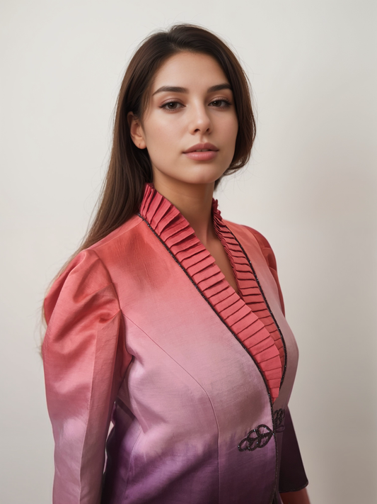 Peach to Purple Ombre co-ordset