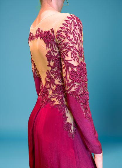 Maroon Aurora Gown